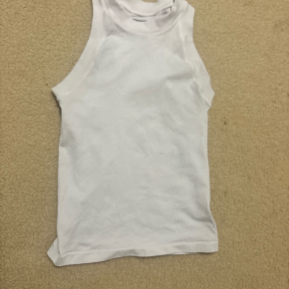 Athleta athletic racer back White Tank Top